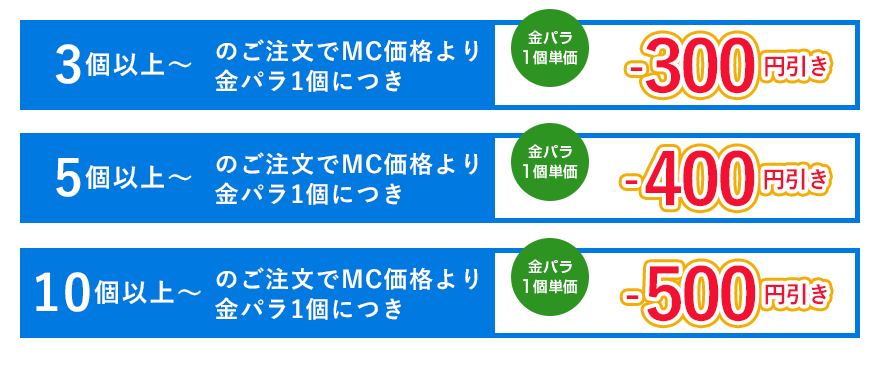 金パラMC販売