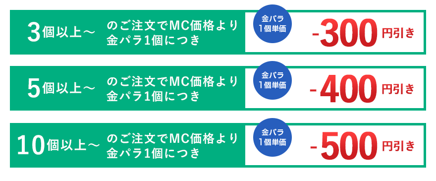 金パラMC販売
