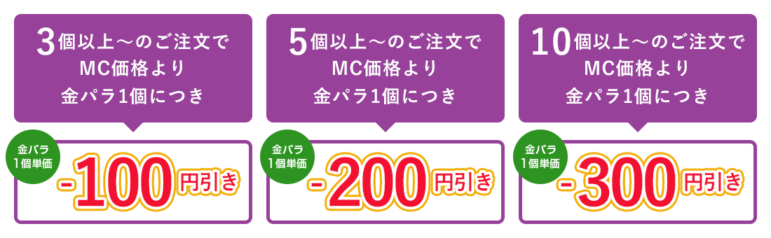 金パラMC販売